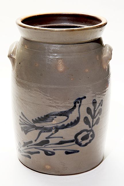 Appraisal: Cobalt Decorated Gallon Crock Exclusive on Bidsquare Cobalt Decorated Gallon