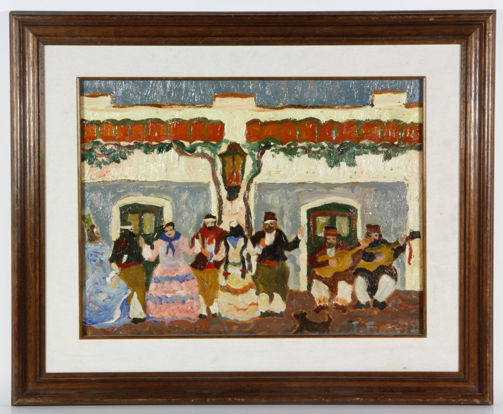 Appraisal: - Manner of Figari Musicians and Dancers O P In