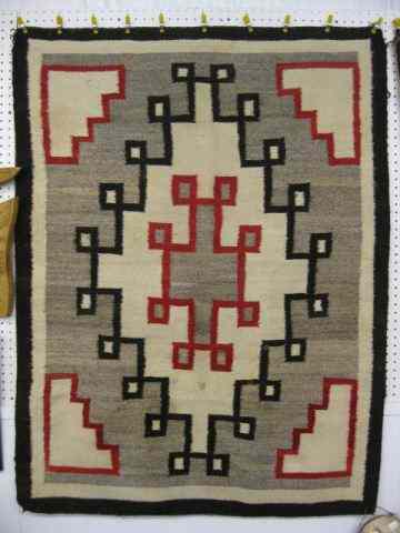 Appraisal: Indian Navajo Blanket '' x '' minor soiling