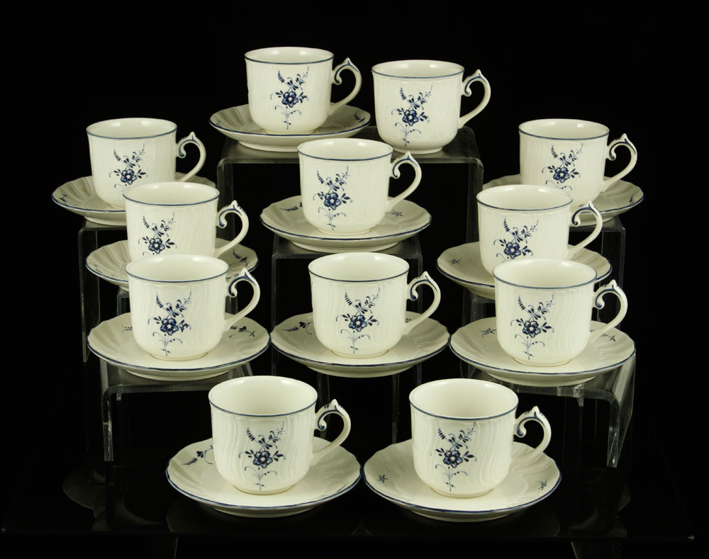 Appraisal: - Villeroy Boch Coffee Cups Set of twelve Villery Boch