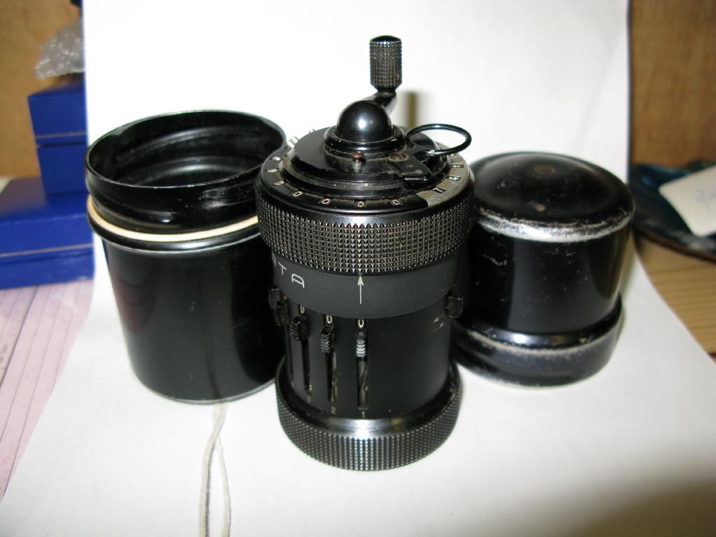 Appraisal: A Curta Type calculator by Contina Mauren no contained within