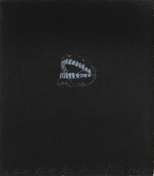 Appraisal: Jim Dine American born White Teeth M Gall Lithograph printed