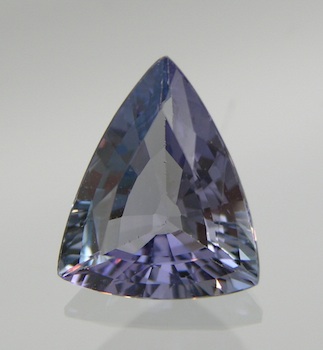 Appraisal: An Unset Triangular Shape Tanzanite Carat Offered in a clear