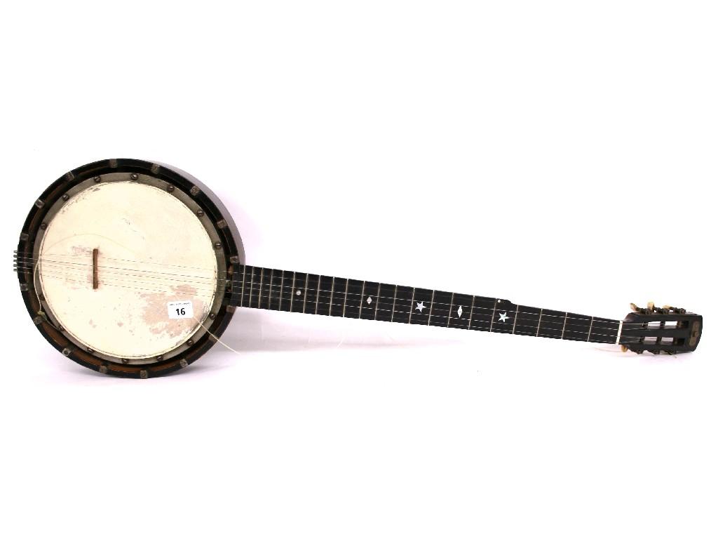 Appraisal: Early th century five string banjo stamped J F Dawson