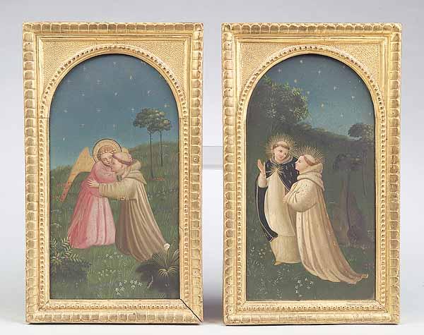 Appraisal: Florentine School mid- th c Angel Comforting a Monk and