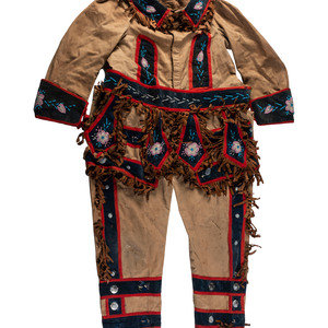 Appraisal: Haudenosaunee Beaded Outfit for Improved Order of Red Men early