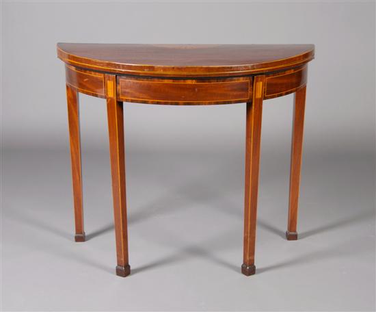 Appraisal: A George III Mahogany and Inlaid Games Table Height x