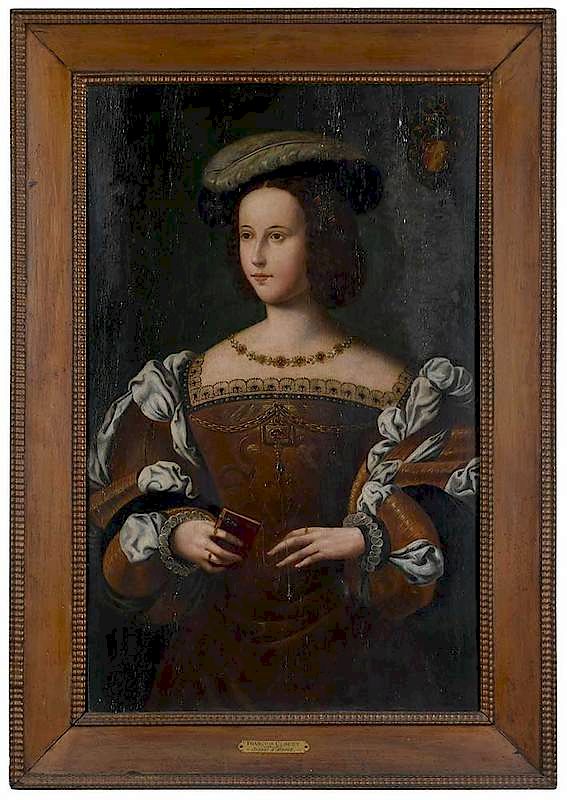 Appraisal: Follower of Fran ois Clouet French Portrait of a Woman