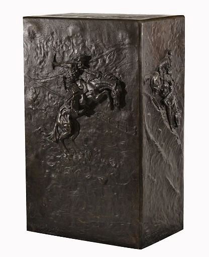 Appraisal: Mario Nardini Bronze Pedestal Mario Nardini Bronze Pedestal Features Frederic