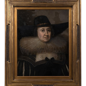 Appraisal: Dutch School th Century Portrait of a Woman oil on