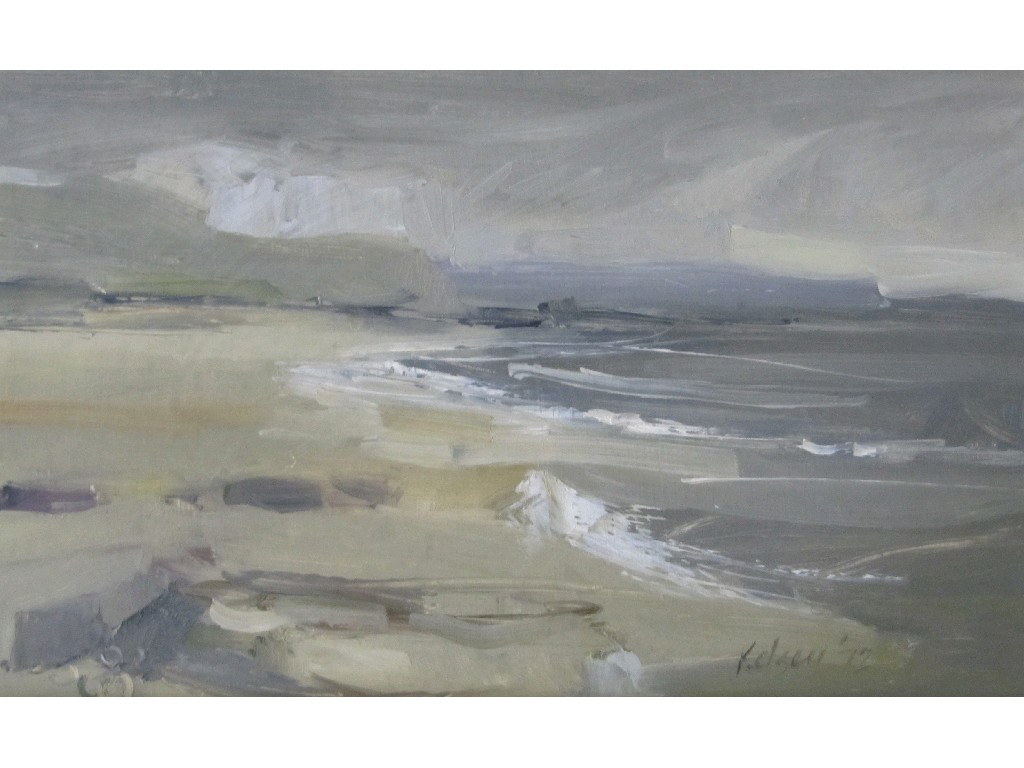 Appraisal: ROBERT KELSEY Oil on board 'Breezy day on the Coast'