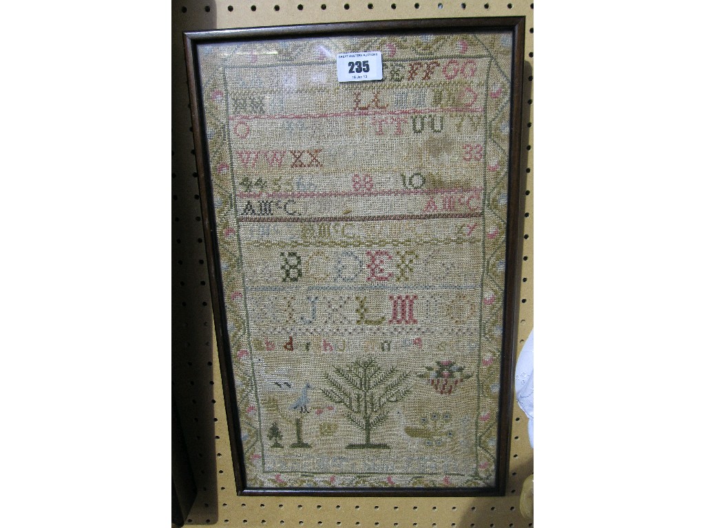 Appraisal: Framed sampler