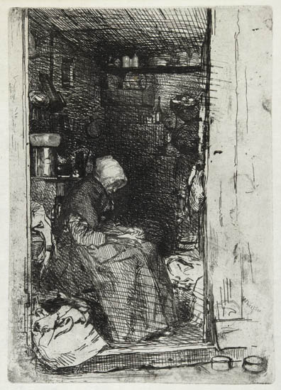 Appraisal: JAMES A M WHISTLER La Vieille aux Loques Etching and