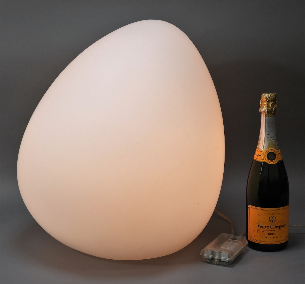 Appraisal: LIGNE ROSET DOLMEN LARGE EGG FORM LAMP Italy b Philippe