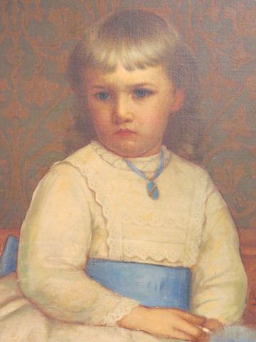 Appraisal: E Parter Portrait of a Young Girl oil image area