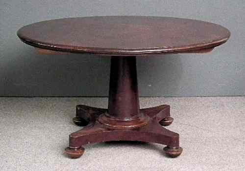 Appraisal: A Victorian mahogany circular breakfast table the top with moulded