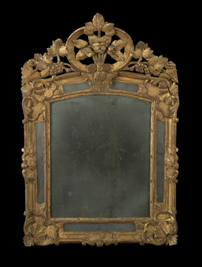 Appraisal: Southern French Carved Giltwood Looking Glass fourth quarter th century