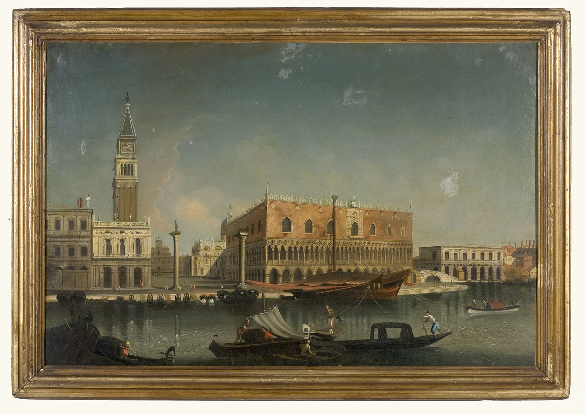 Appraisal: THE GRAND CANAL IN VENICE WITH THE DOGE'S PALACE ITALIAN