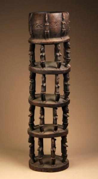 Appraisal: West African Dogon Piece Description From Mali Includes figures Condition