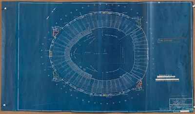 Appraisal: Original Blueprints for the Cleveland Stadium by Osborn Engineering and