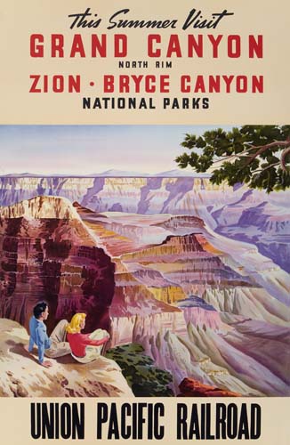 Appraisal: ANONYMOUS UNION PACIFIC GRAND CANYON x inches Condition B minor