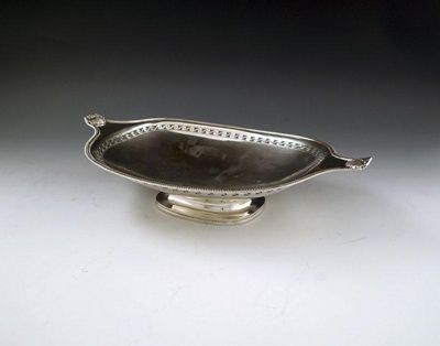 Appraisal: A silver dish by Joseph Rogers and Sons Sheffield shaped