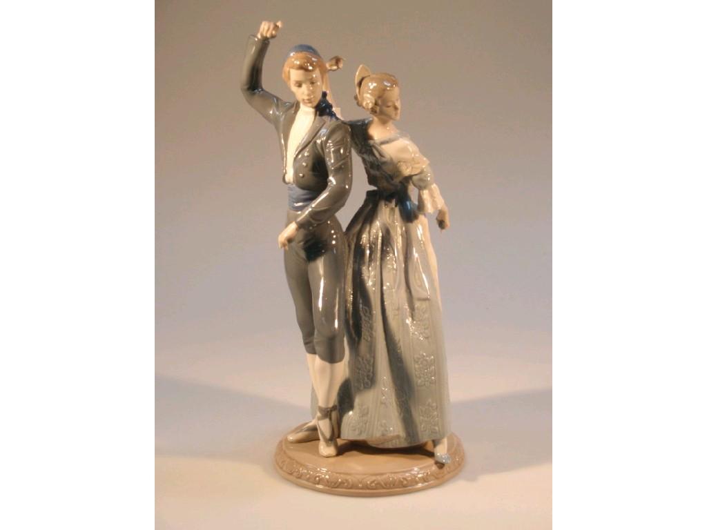 Appraisal: A Nao figure group of two flamenco dancers cm high