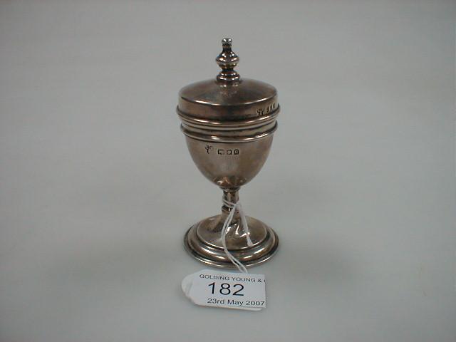 Appraisal: A George V silver cup and cover in parts London