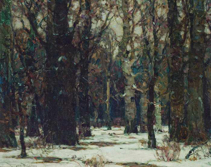 Appraisal: JOHN F CARLSON American - ''Silent Graves'' oil on canvas