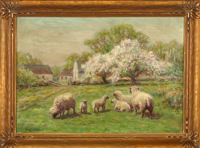 Appraisal: Apple Blossom Time Rhode Island oil on canvas x SLL