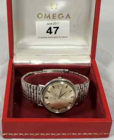 Appraisal: Gents Omega Stainless Steel Constellation with original Strap in box