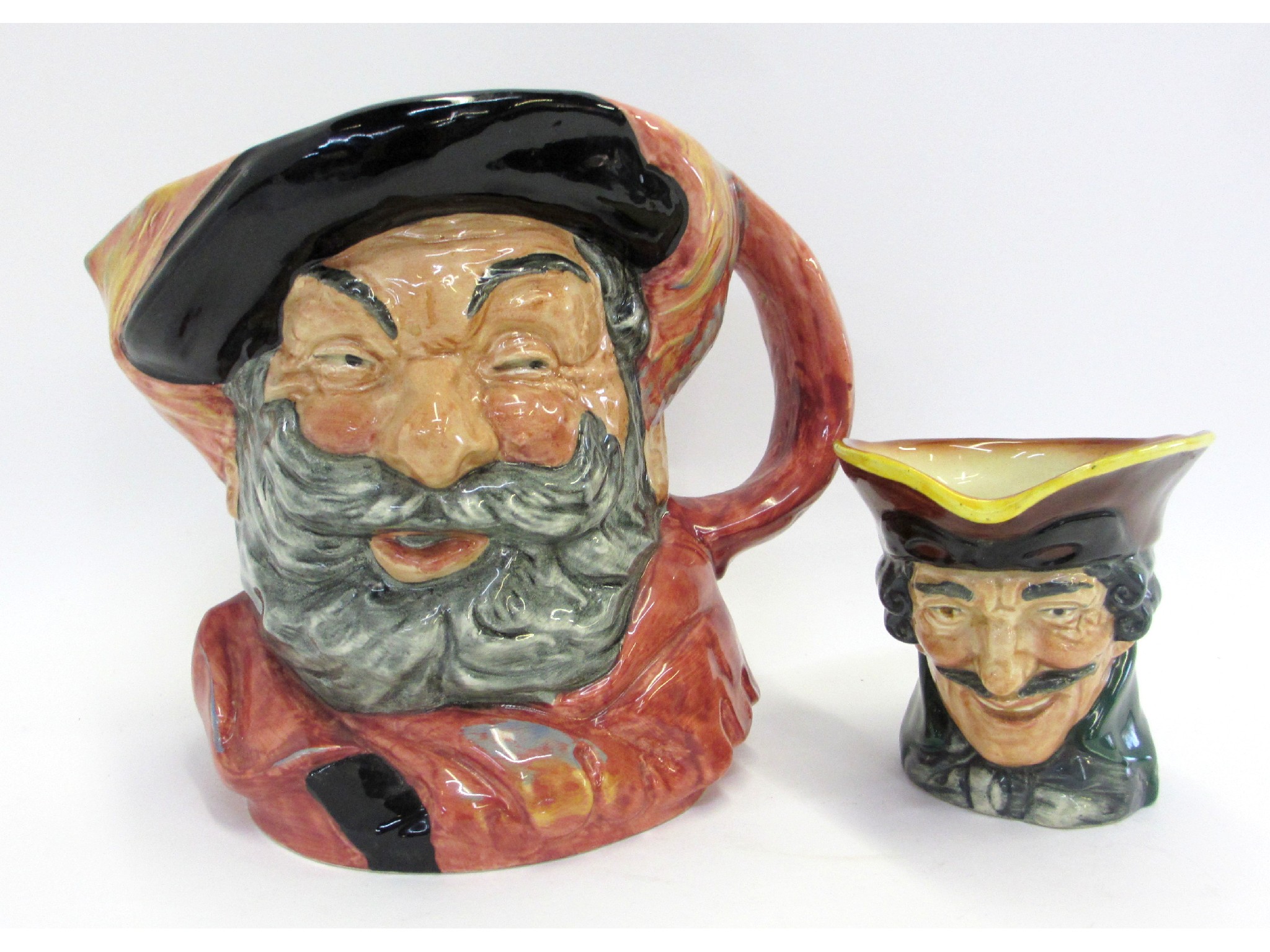 Appraisal: Two Royal Doulton character jugs 'Dick Turpin' and 'Falstaff'