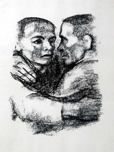 Appraisal: Two Brothers in a powerful emotionally charged embrace Artist Kollwitz