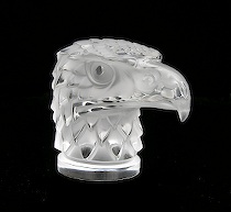 Appraisal: Lalique Glass Tete d'Aigle Car Mascot A 'Tete d'Aigle' Eagle's