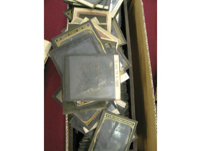 Appraisal: Large Collection of Glass Magic Lantern Slides includes Dewey battle