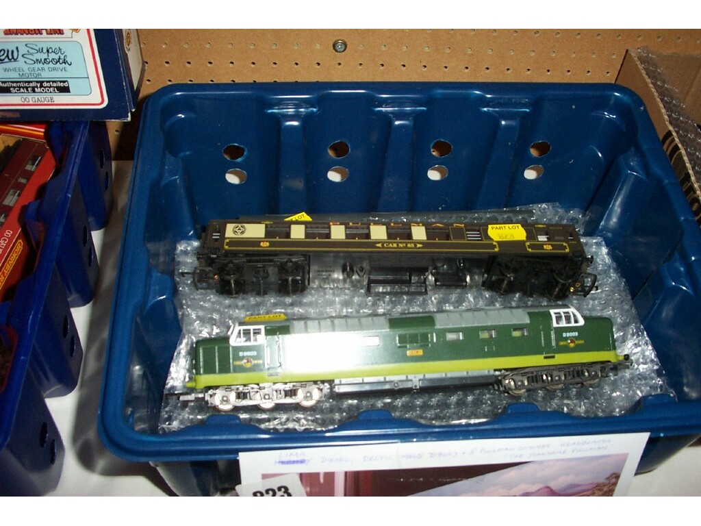 Appraisal: Lima diesel Deltic 'Meld' D Hornby Pullman coaches The Yorkshire