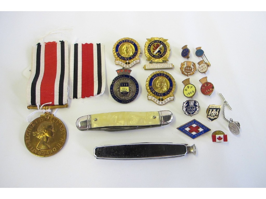 Appraisal: A lot comprising a Special Constabulary medal to Robert Kincaid