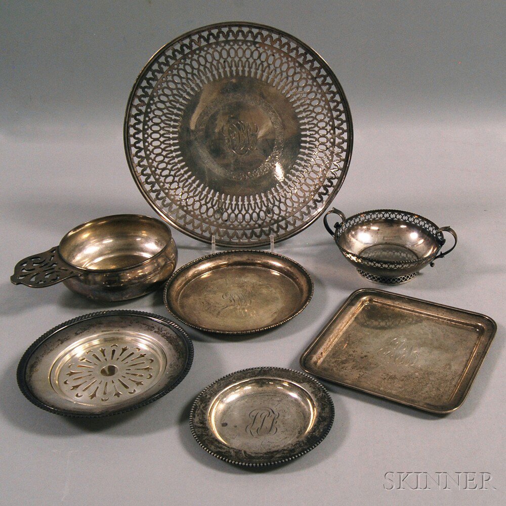 Appraisal: Seven Pieces of Sterling Silver Tableware including a Roger Williams