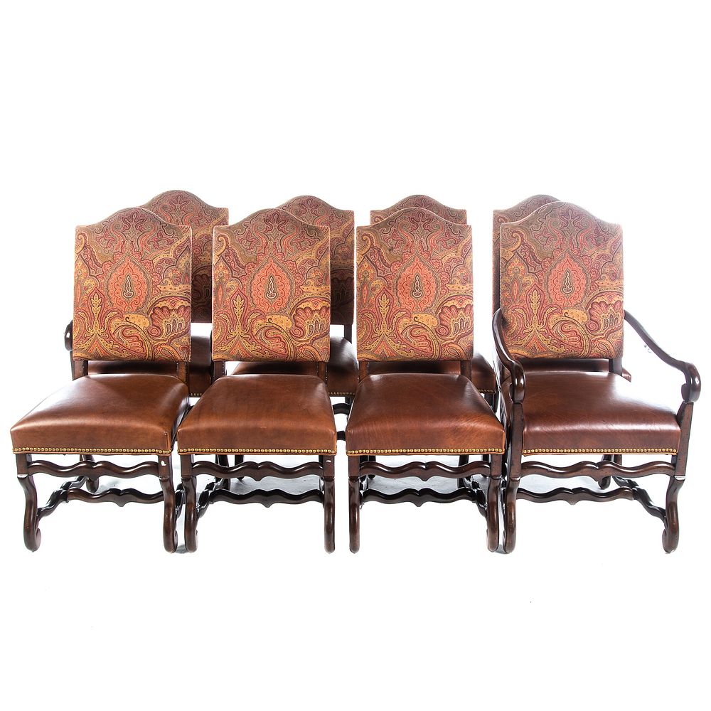 Appraisal: Set of Eight Drexel Heritage Dining Chairs Set includes two