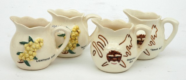 Appraisal: ROSE NOBLE New South Wales circa Four miniature ceramic jugs