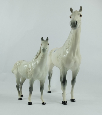 Appraisal: Beswick Large Hunter Grey second version and Grey Swish tail