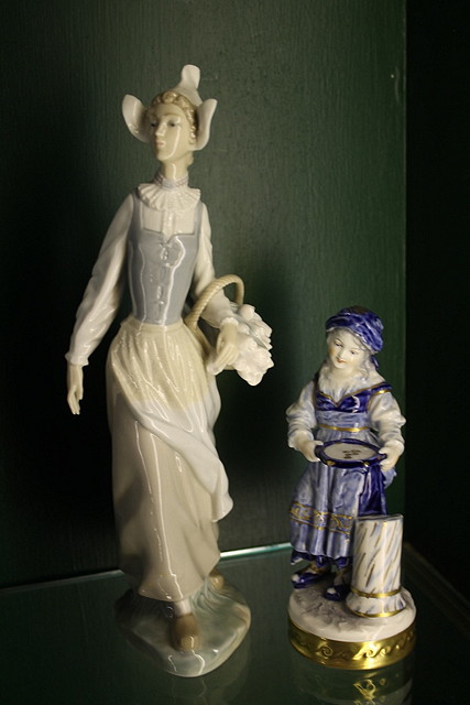 Appraisal: TWO LLADRO FIGURES one Danish B G porcelain model of