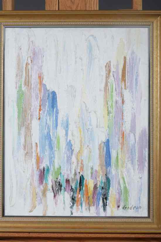 Appraisal: ELMO GIDEON American - ABSTRACT IN PASTEL SHADES signed lower