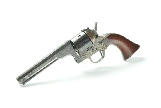 Appraisal: MOORE'S REVOLVER Belt revolver seven-shot caliber '' octagonal barrel walnut