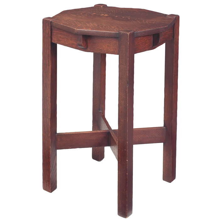 Appraisal: Stickley Brothers lamp table octagonal top over a cross-stretcher base