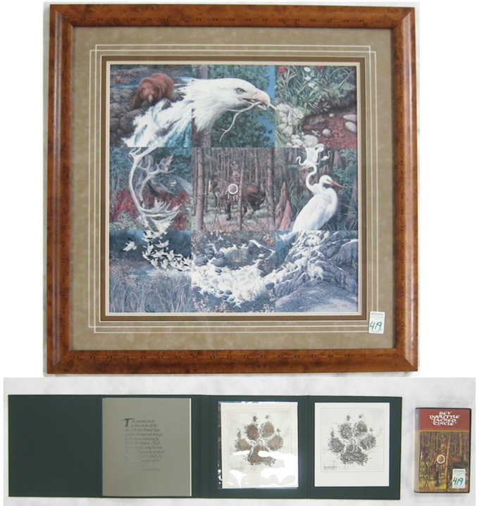 Appraisal: BEV DOOLITTLE OFFSET LITHOGRAPH California born Titled Sacred Circle Image