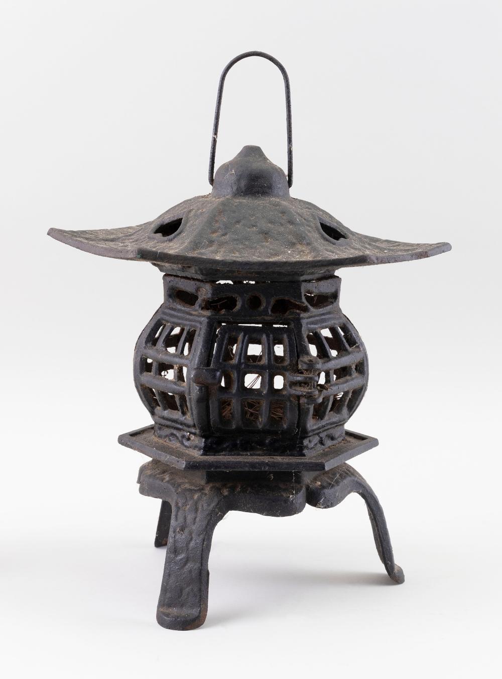 Appraisal: JAPANESE CAST IRON PAGODA GARDEN LANTERN EARLY TH CENTURY HEIGHT