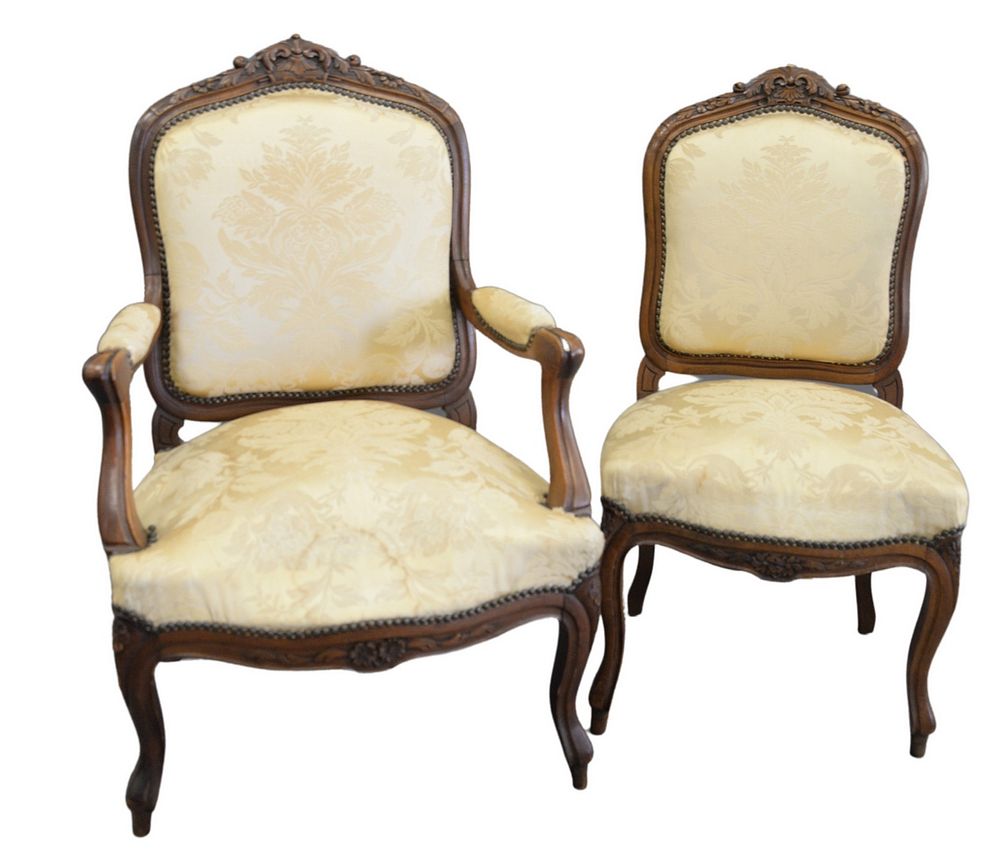 Appraisal: Seven Piece Lot to include set of six Louis XV