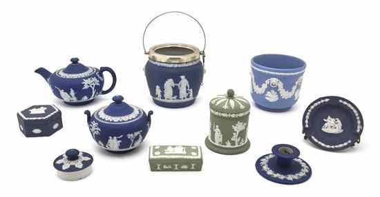 Appraisal: A Collection of Wedgwood Jasperware Articles th century comprising a