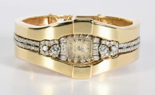 Appraisal: Diamond Hamilton Watch K Jacket g K white gold diamond